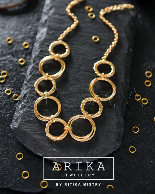 The Saturn Interlock Statement Necklace