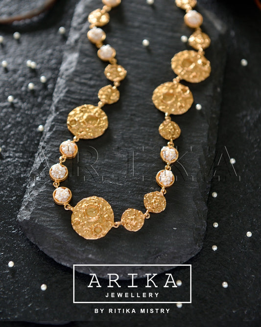 The Heritage Coin & Pearl Statement Necklace
