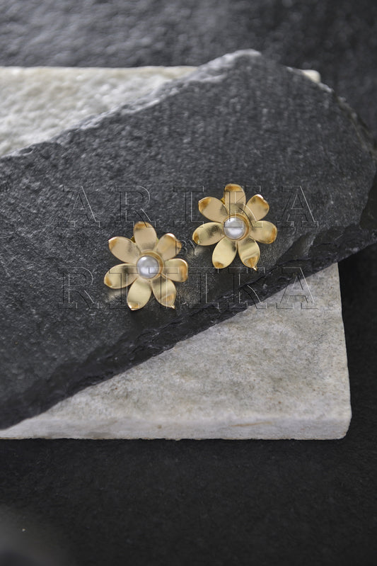 The Petal Minimalist Stud Earrings