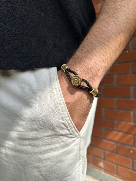 The Voyager Dual-Texture Men's Bracelet