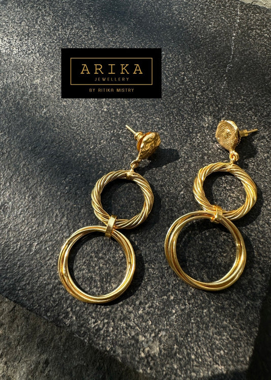 The Duet Interlocking Hoop Drops