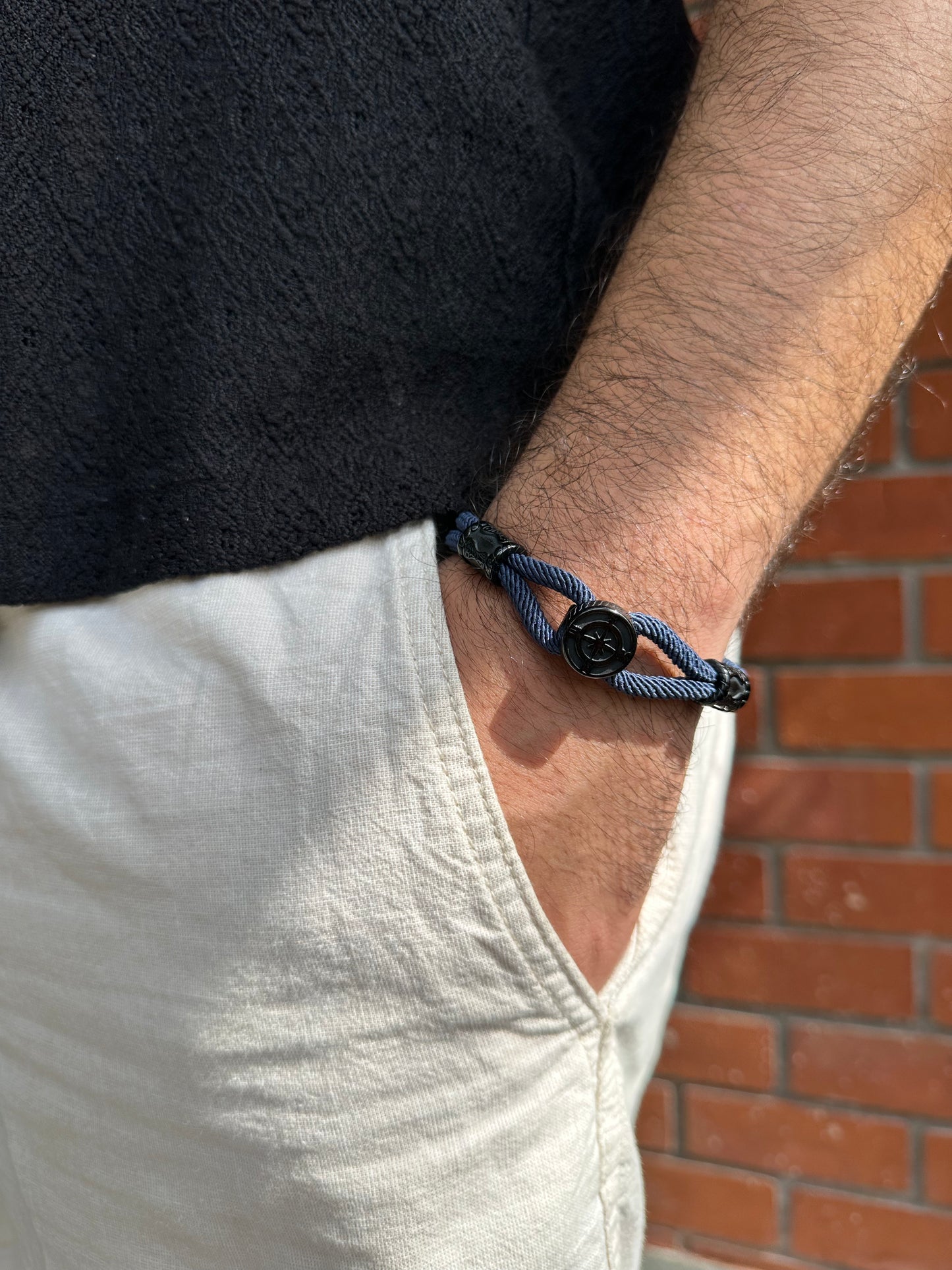 The Voyager Dual-Texture Men's Bracelet